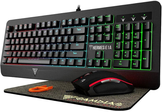 GAMDIAS Hermes E1A Mechanical Gaming Keyboard, Optical Mouse & Mat