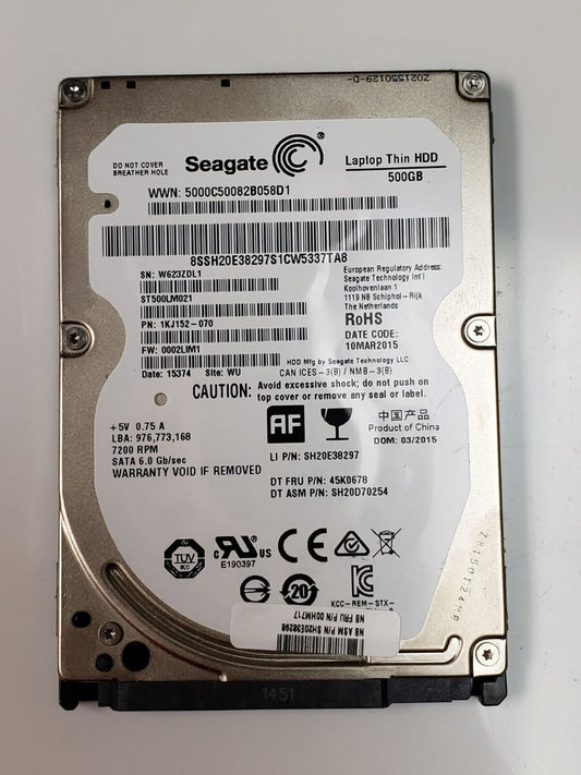 Seagate disque dur Seagate 2.5" 500 Go