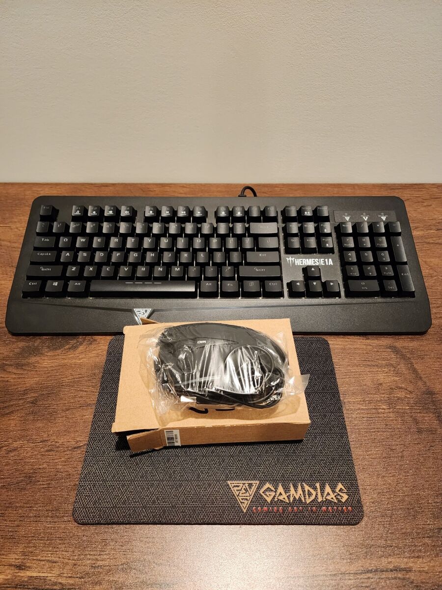 GAMDIAS Hermes E1A Mechanical Gaming Keyboard, Optical Mouse & Mat